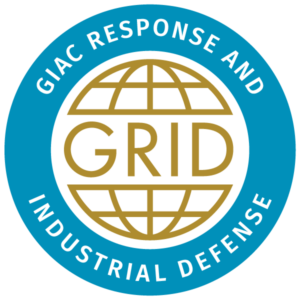 Über mich giac response and industrial defense grid